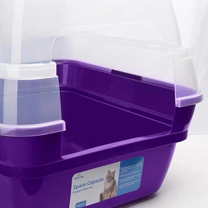 Petfamily Cat Litter Box, Large Foldable Jumbo Hooded Cat Litter Box - Image 9