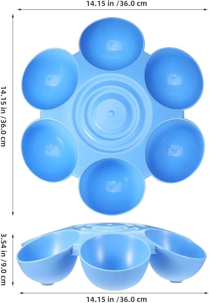 VOSAREA Multiple Pet Feeding Bowl Compartments - Image 2