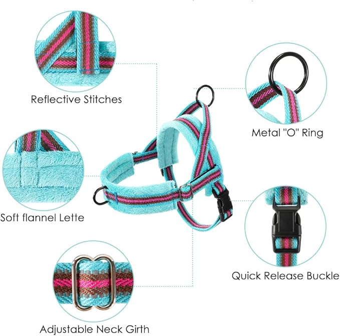 Lukovee No Pull Dog Harness and Leash Set, Soft Padded Small Dog Harness - Image 2