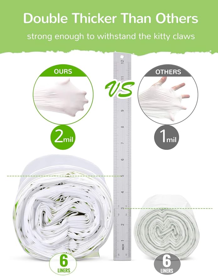 Litter Box Liners, Drawstring Litter Liner Bags - Image 3