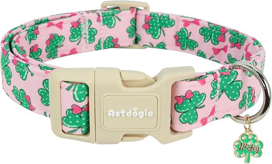 St. Patrick's Day Dog Collar, Adjustable Spring Cotton Collars Gifts by Unknown
