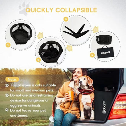 Foldable Portable Dog Playpen for Medium Dogs Indoor Outdoor, Big Dog Pet - Image 6