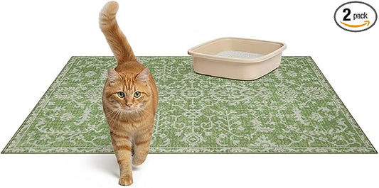 Lovewag Pets Cat Litter Box Mats 2 Pack by Lovewag