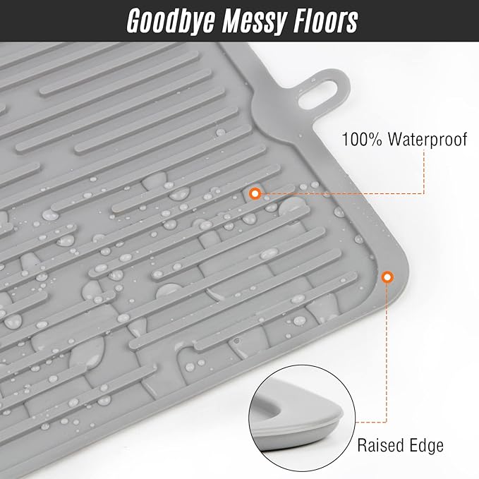 Pet Placemat for Dog and Cat, Mat for Prevent Food and Water Overflow, Portable - Image 3