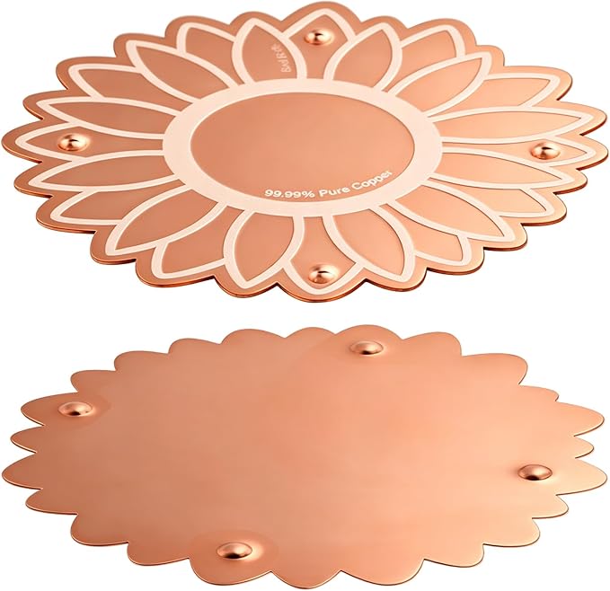 Copper Bird Bath Purification Disk, Outdoor Bird Bowls All-Season - Image 6