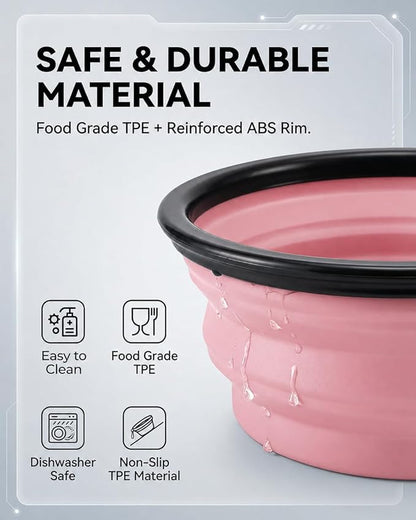 Collapsible Dog Bowls for Travel, BPA Free) - Image 5