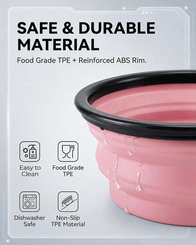 Collapsible Dog Bowls for Travel, BPA Free - Image 5