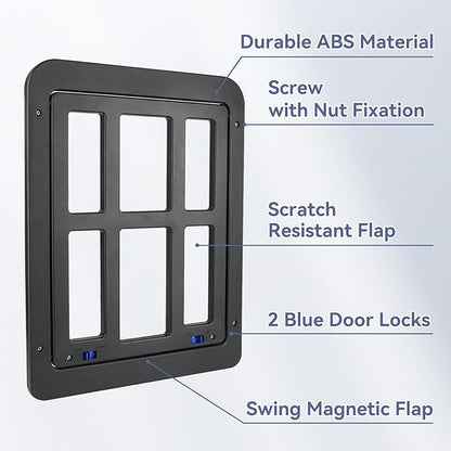 NAMSAN Dog Screen Door, Flap Opening 11.2 x 14.4 inches, Dog Door - Image 4