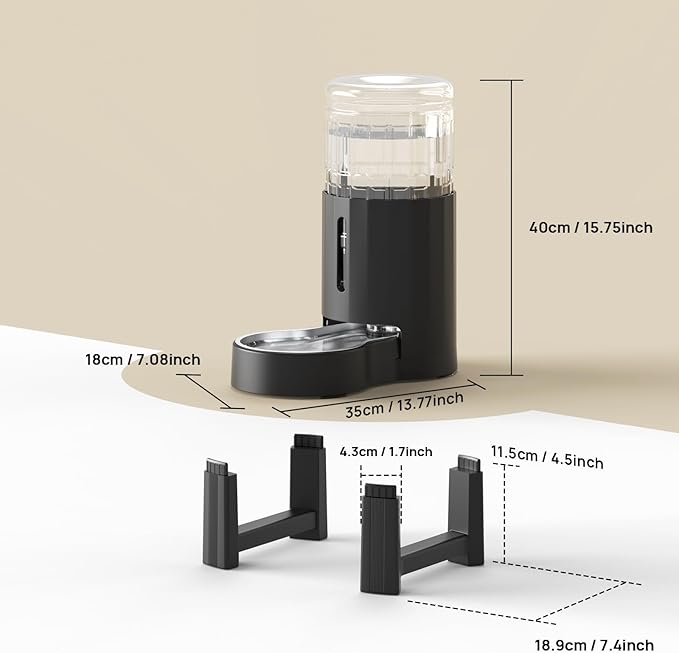 CZPET Elevated Dog Water Bowl Dispenser - Image 3