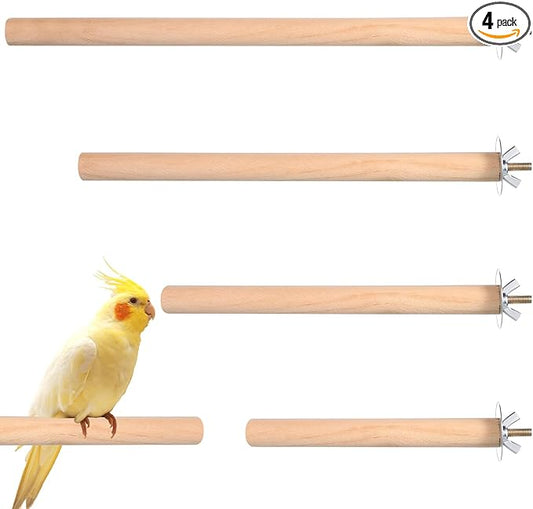 Bird Perch Wooden Parrot Perchs Stand, Small Parakeets by Unknown