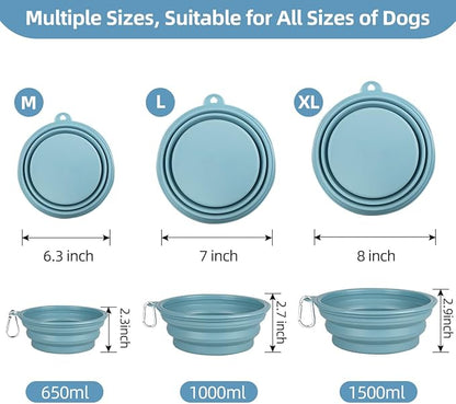 Kytely 2 Pack Collapsible Dog Bowls - 1000ml Portable Pet Food & Water Bowls - Image 7