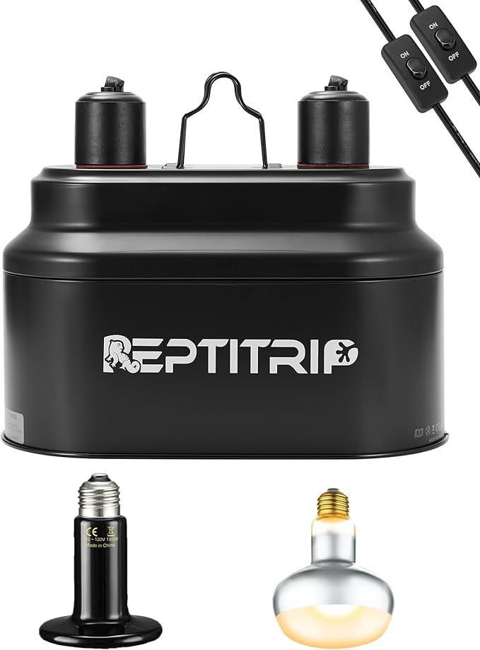 REPTITRIP Dual Reptile Light Fixture by REPTITRIP