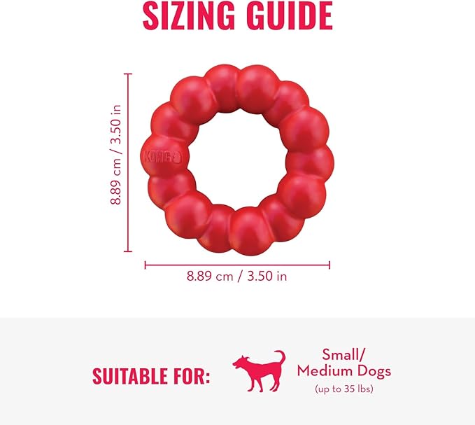 KONG Ring - Natural Rubber Ring Toy - Image 4
