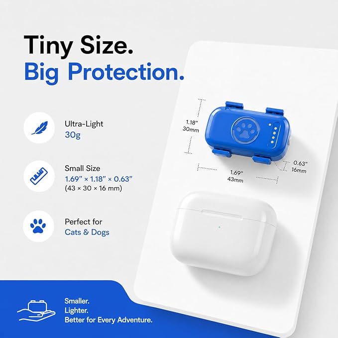 Smart GPS Pet Tracker for Cats and Dogs, 4G LTE Live Tracking, Virtual Fence - Image 4