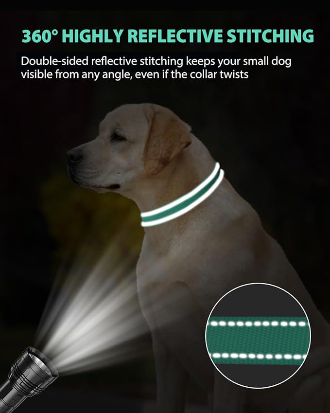 Joytale Dog Collars for Medium Dogs, Comfortable Double-Sided Reflective Nylon - Image 5