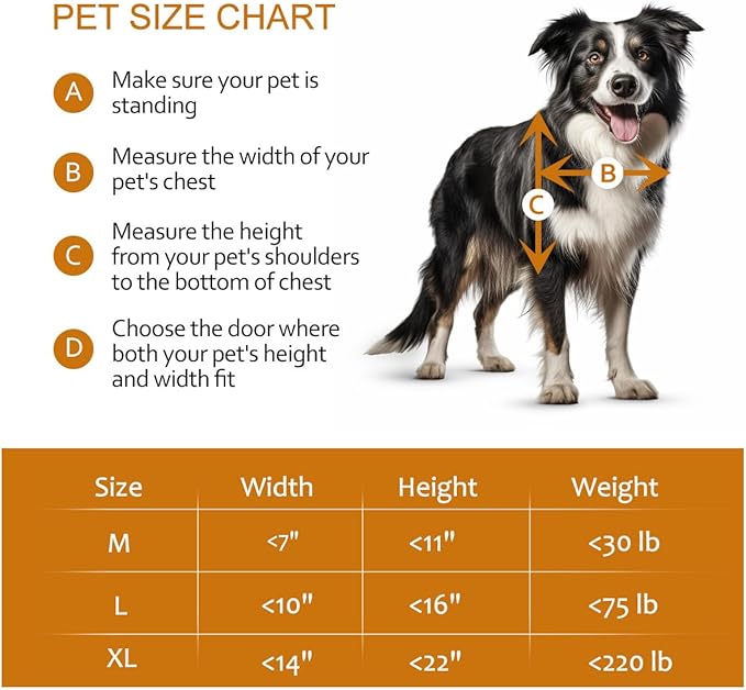 Doggy Door for Sliding Glass Door, Adjustable Height 75 3/5" to 80" Sliding - Image 6