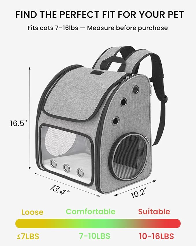 Expandable Cat Backpack Carrier, Airline Approved Pet Carrier - Image 2