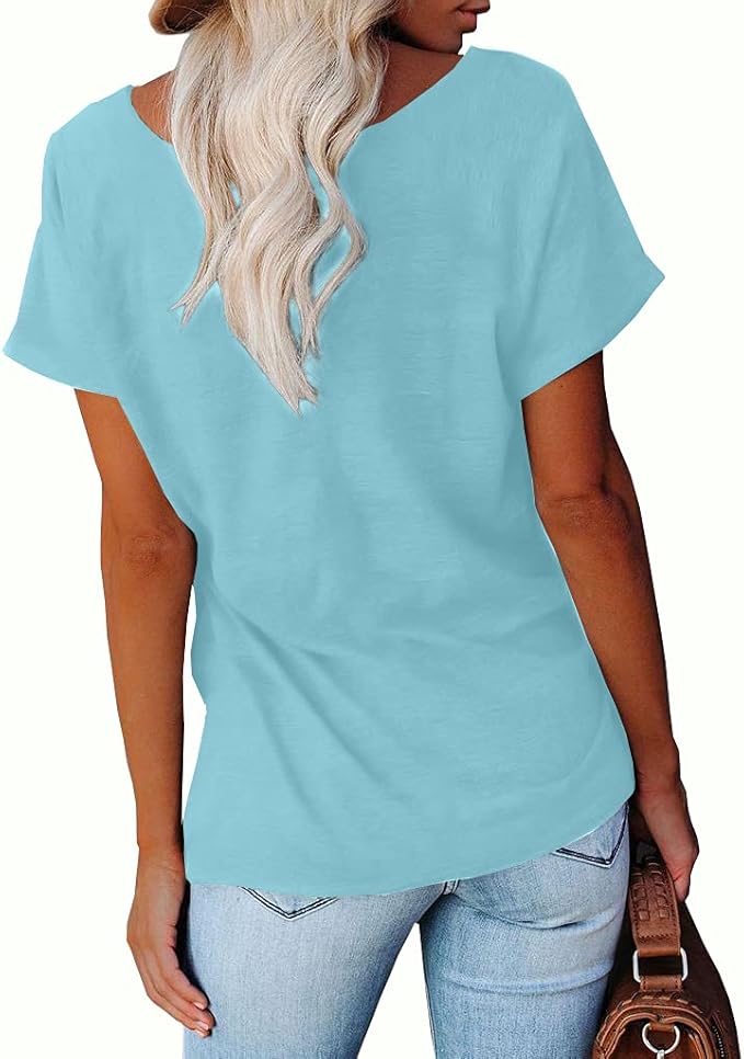 NIUBIA Women's T Shirts Summer Tops Simple Heart Graphic Shirts Sayings Short - Image 3
