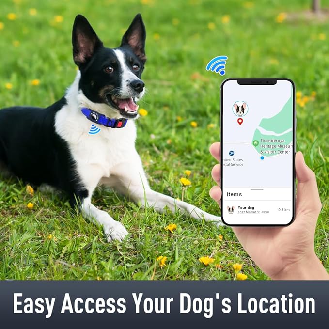 AirTag Dog Collar with AirTag Holder Compatible - Image 2