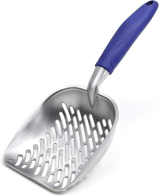 Cat Litter Scoop, Kitty Metal Scooper, Heavy Duty Aluminum Deep Sifter by Unknown
