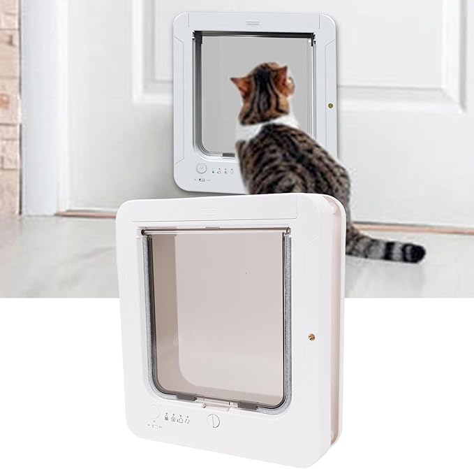 Smart Cat Door, Automatic Sensing Collar Activated Pet Door - Image 9