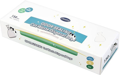 Odor Sealing Waste Disposal Bags L/100 Count Cat Litter Bags Unscented Cat poop by deefre