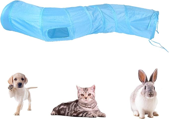 iCAGY Cat Tunnel for Indoor Cats Interactive, Rabbit Tunnel Toys, Pet Toys Play - Image 3