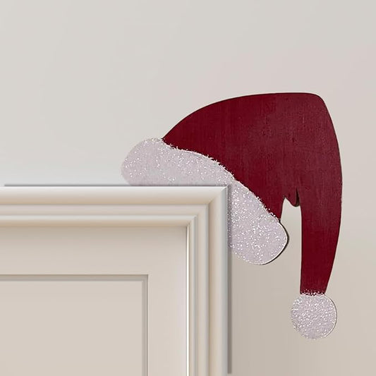 Christmas Door Topper Holiday Home Decor Funny Snowman Santa Claus Top Door by Unknown