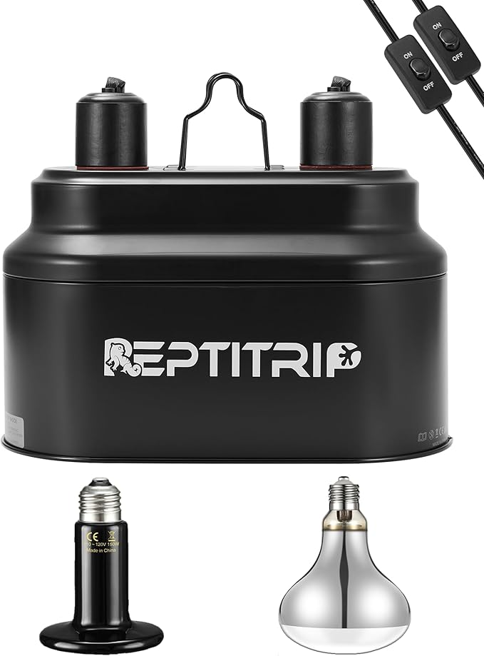 REPTITRIP Dual Reptile Light Fixture by REPTITRIP