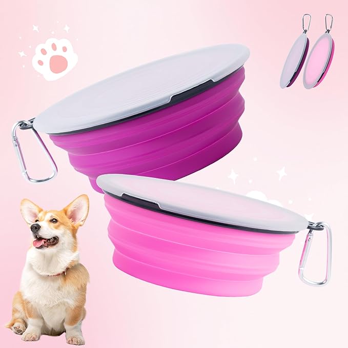 SLSON Dog Bowls Pet Collapsible Bowl - Image 3