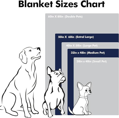 Custom Dog Blanket with Name and Paw Prints, Personalized Pet Blanket - Image 7