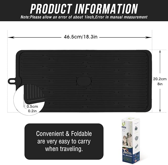 Waterproof Pet Placemat, Feeding Mats, Non Slipping Cat Food Mats, Cat Food Mats - Image 2