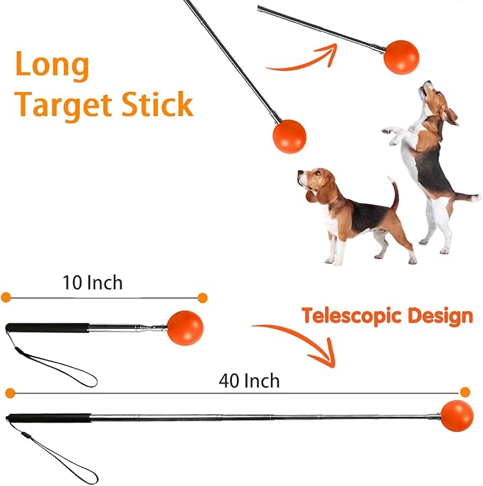 Training Kit - 1 Target Stick, 1 Training Clicker, 1 Whistle - Dog Training - Image 2