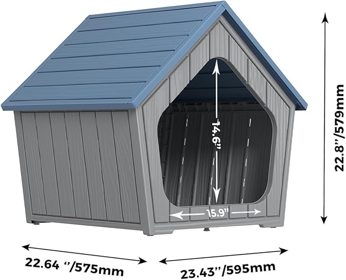 DRATO Dog House Indoor Outdoor Durable Resin Material Houses - Image 7