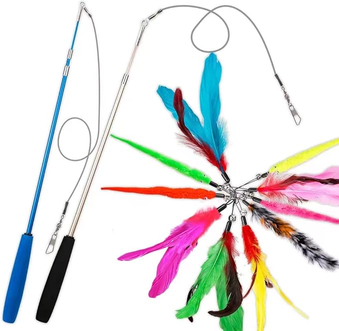 JIARON Cat Toys Feather Toy, Interactive Catcher and Funny Exercise - Image 7