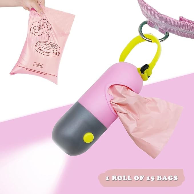 Dog Poop Bags Holder with LED Flashlight|Pet Waste Bags Dispenser - Image 4