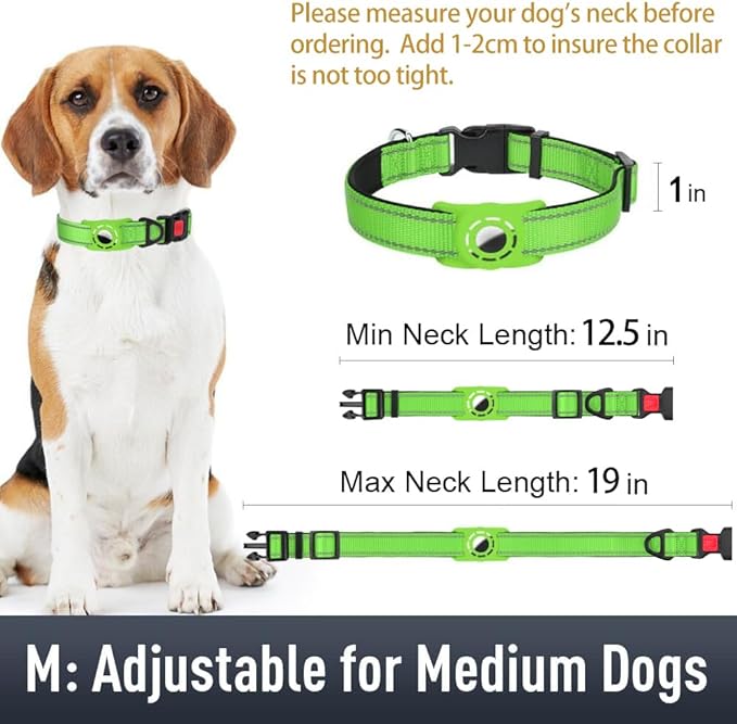 AirTag Dog Collar with AirTag Holder Compatible - Image 6