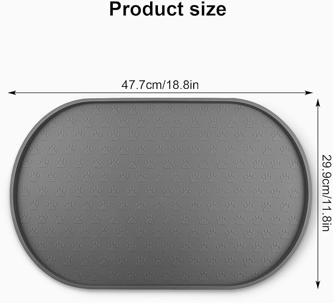 KPWACD Pet Feeding Mat for Dogs and Cats, Silicone Dog Placemat Non-Slip - Image 2