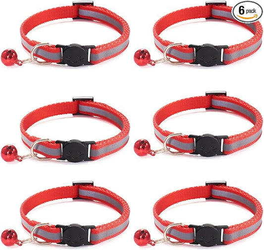 6 Pack Reflective Cat Collar by Jigichu