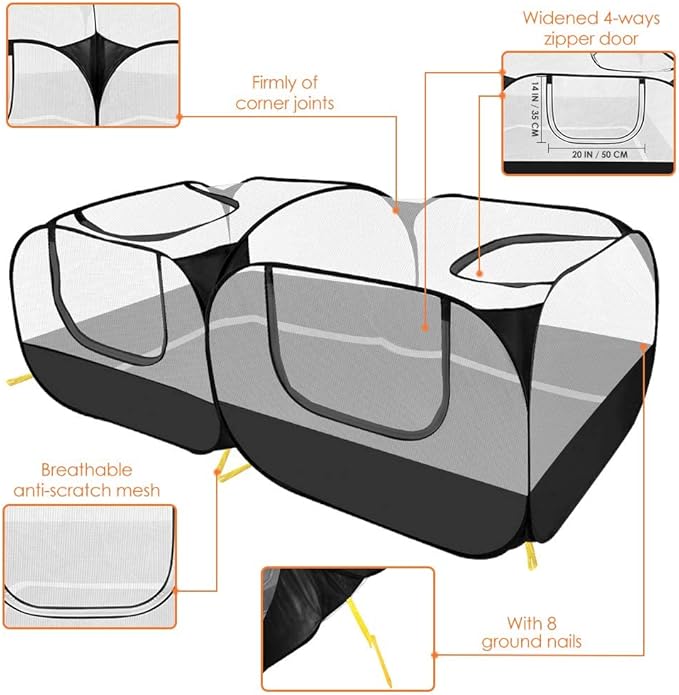 Lukovee Small Animals Playpen, Chicken Pen - Image 4