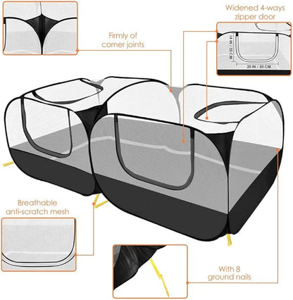 Lukovee Small Animals Playpen, Chicken Pen - Image 4
