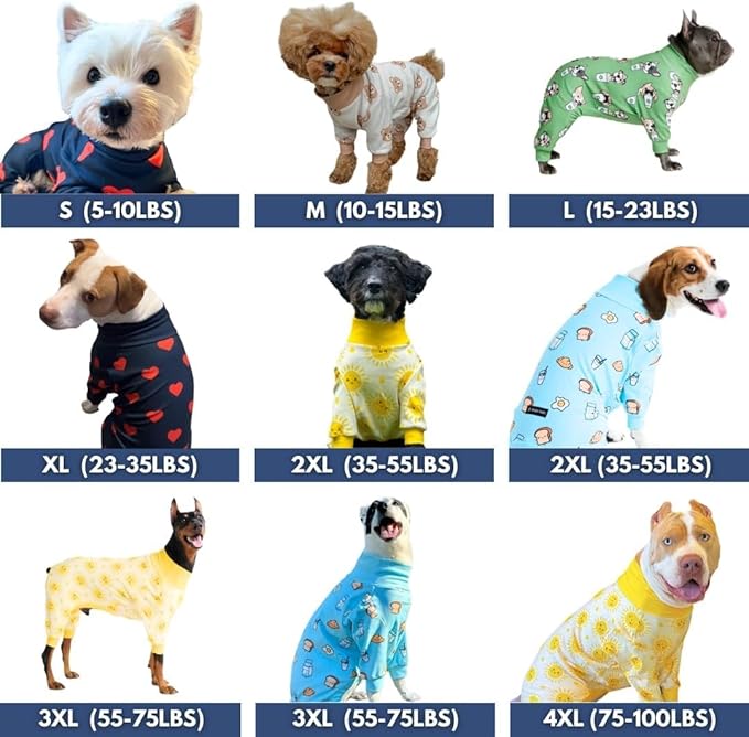 Spark Paws Dog Pajama, Dog Recovery Suit Male, Ultra-Soft and 4-Way Stretch - Image 2
