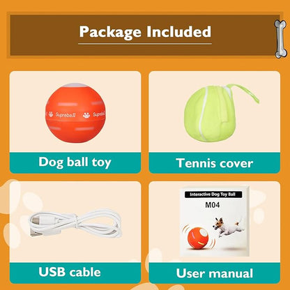 PetDroid Interactive Dog Toys Dog Ball, Durable Motion Activated Automatic - Image 7