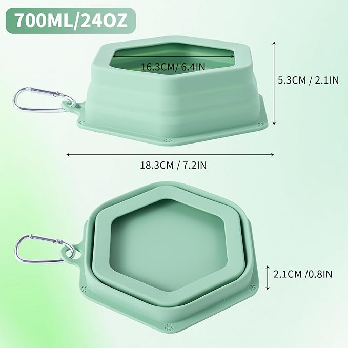 No Splash Dog Travel Bowls for Cars, Spill Proof Collapsible Dogs Water and - Image 4