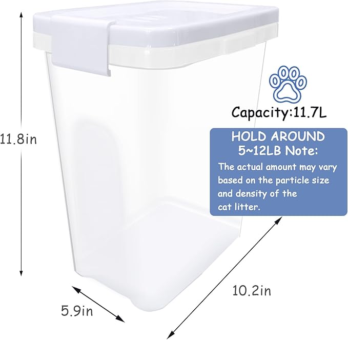 2 Pcs Cat Litter Storage Container - Image 2