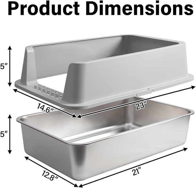 Stainless Steel Litter Box - Image 2