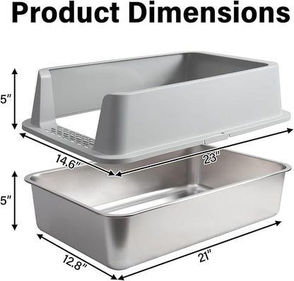 Stainless Steel Litter Box - Image 2