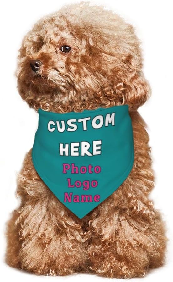 Custom Pet Scarf Dog Bandana, Personalized Triangle Bib Suitable - Image 6