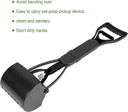 Pet Pooper Scooper, Long Handle Folding Poop Scoop, Stable Jaw Scoop Easy - Image 4
