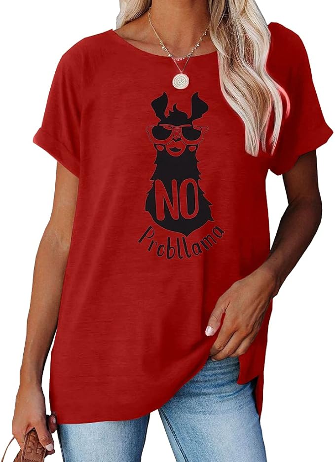 NIUBIA Women's T Shirts Summer Tops Simple Heart Graphic Shirts Sayings Short - Image 2